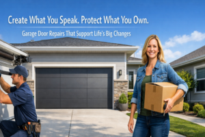 Create What You Speak. Protect What You Own. Subheadline Garage Door Repairs That Support Lifes Big Changes